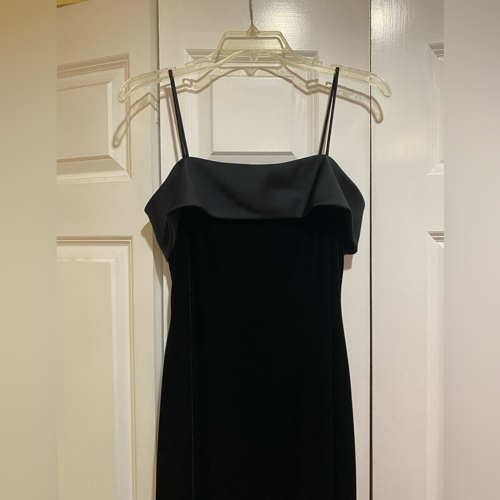 Alex Evenings Black Sleeveless Slip Dress Size 10P Vintage - Picture 6 of 11